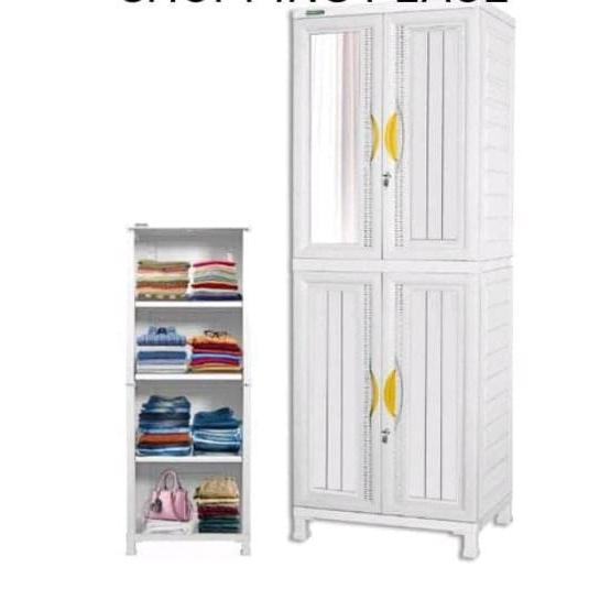 Gambar LEMARI PAKAIAN NAPOLLY LEMARI PAKAIAN 2 PINTU CABRO R88 G 88 G 85 - 2 PINTU dari ANUGERAH MAKMUR BERSAMA undefined Tokopedia