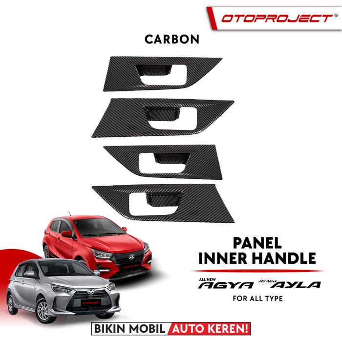 Gambar Otoproject - Panel Inner Handle A.N Agya / A.N Ayla 2023 Carbon | Cover Inner Agya/Ayla 2023 - CARBON  dari Otoproject undefined Tokopedia