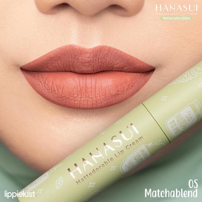 Gambar OCJ Hanasui Boba Mattedorable Lip Cream - Hanasui Tintdorable Lip - 05 MATCHABLEND dari minalo store undefined Tokopedia