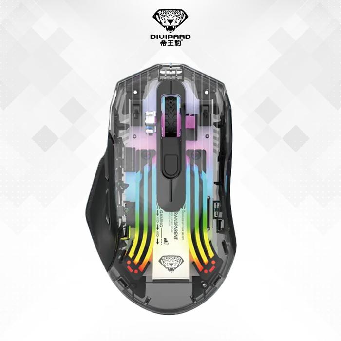 Gambar Mouse Wireless Gaming Rechargeable Silent Divipard Q19 2.4Ghz RGB - Hitam dari Unitech Shop_NEW undefined Tokopedia