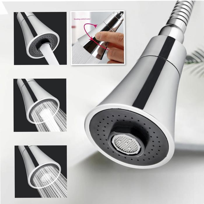 Gambar kepala pengganti kran Air mode Tarik / Kepala Keran Air Sink Tarik - Straight doff dari Star pompom undefined 2 Tokopedia