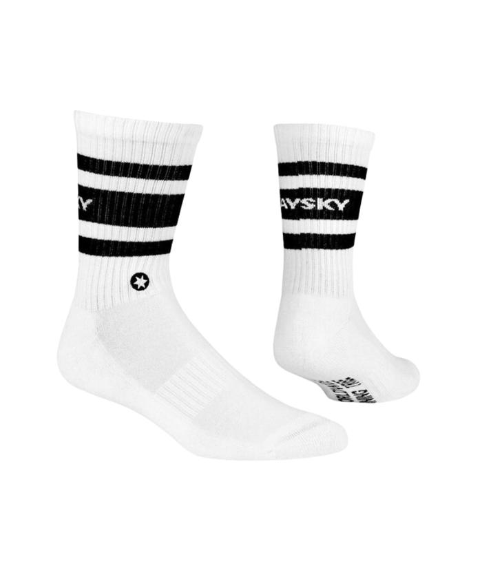 (Small%カンマ% Royal/White) - MadSportsStuff Crazy Basketball Logo Crew Socks (Small%カンマ% Royal/White) - MadSportsStuff Crazy Basketball Logo Crew Socks