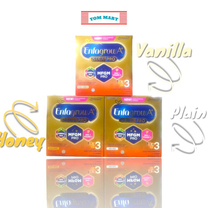 Gambar Enfagrow A+ 3 Vanilla Original 400 gr /Susu Formula Pertumbuhan Batita - Vanilla dari Yom Mart undefined Tokopedia