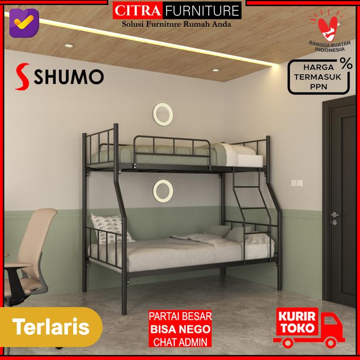 Gambar Ranjang Tingkat Besi |Ranjang Susun Minimalis |Kasur Tingkat BB|90/120 - 90/120, Hanya Ranjang dari Citra furniture undefined Tokopedia