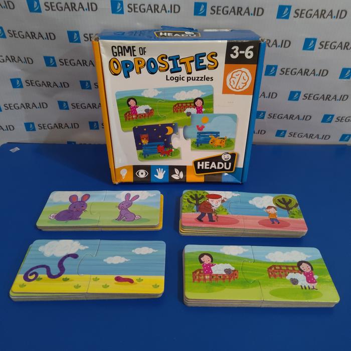 Gambar Board Game - Game of Opposites Logic Puzzle by Headu dari Segara Indonesia Games undefined Tokopedia
