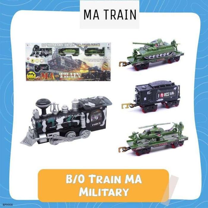 Gambar Mainan Kereta Api Uap Kereta Asap Bo Military Train Classic Train - Military 9908 dari jktoysandkids undefined Tokopedia