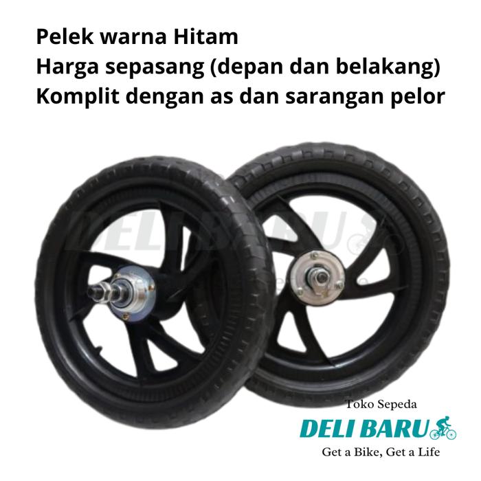 Gambar Ban buta Ban busa Ban mati velg 12 inch komp besi sepeda anak - Hitam dari Deli baru undefined Tokopedia