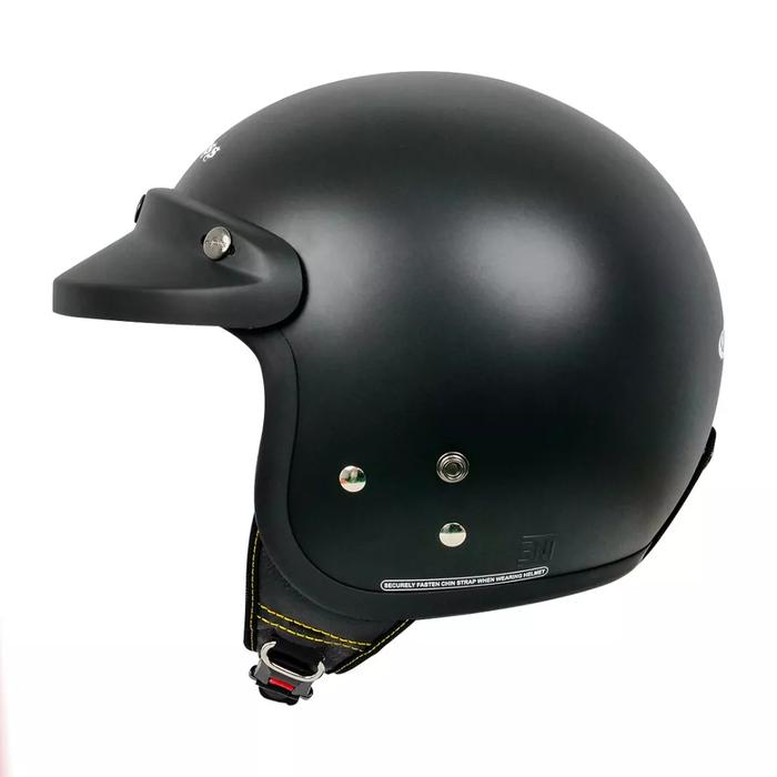 Gambar Cargloss CFM Retro Helm Half Face - Black dop - BlCk dop, M dari MR store.20 undefined Tokopedia