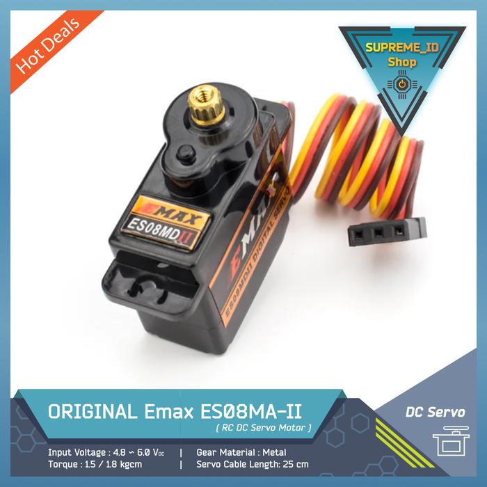 4PCS EMAX ES08MA II 12g Mini Metal Gear Analogico Servo Motor