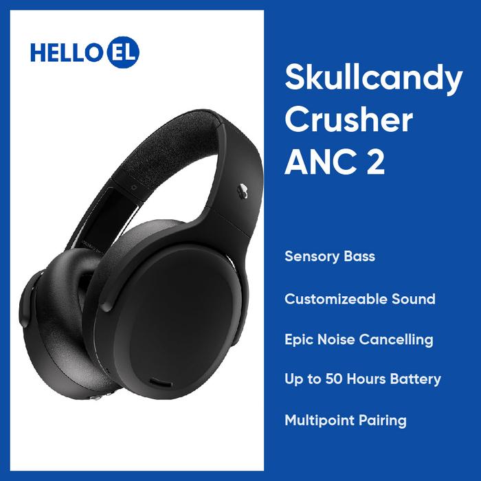 Gambar Skullcandy Crusher ANC 2 50 Hours Bluetooth Wireless Headphone dari Hello El Official undefined Tokopedia