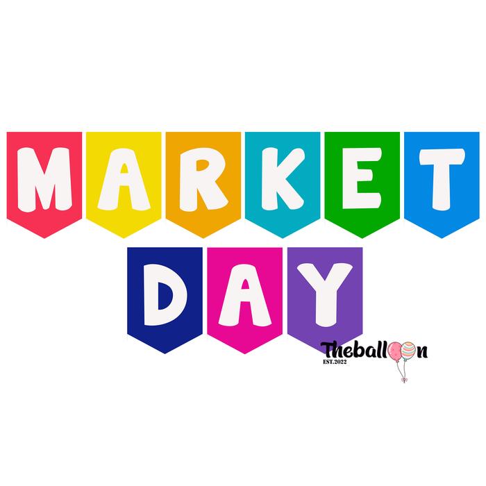 Gambar Banner Market Day / Bunting Flag Market day dari theballoon.mdn undefined Tokopedia