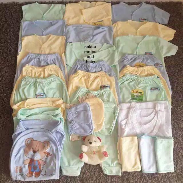 Gambar Terlaris Paket Perlengkapan Baju Bayi Lengkap Murah Newborn SNI 33pcs Promo9.9 - Polos, L dari Nakita Moms And Baby undefined Tokopedia