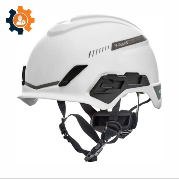 Gambar Helm Safety Climbing Outdoor MSA Lokal / Helm Panjat Ketinggian MSA H1 - Putih dari Toko Safety Online undefined Tokopedia