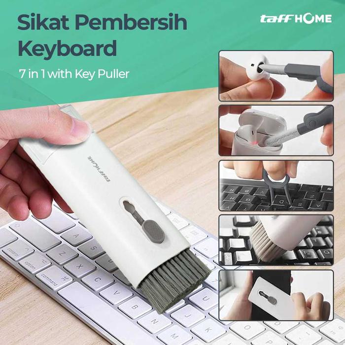 Gambar Sikat Kuas Pembersih Keyboard Headphone Cleaning Kit Brush 7 in 1 - Dark Gray dari FineLine Warehouse undefined Tokopedia