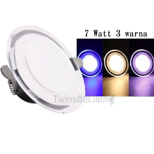 Gambar Lampu Downlight 7 Watt 3 Warna / Panel Led 3 warna - YL-BL-PL dari Twins88listrik undefined Tokopedia