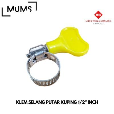 Gambar Klem Selang Putar Stainless Kuping Hose Clamp 1/2 5/8 3/4 7/8 1 Inch - 1/2"INCH dari Mitra Teknik Gemilang 88 undefined Tokopedia