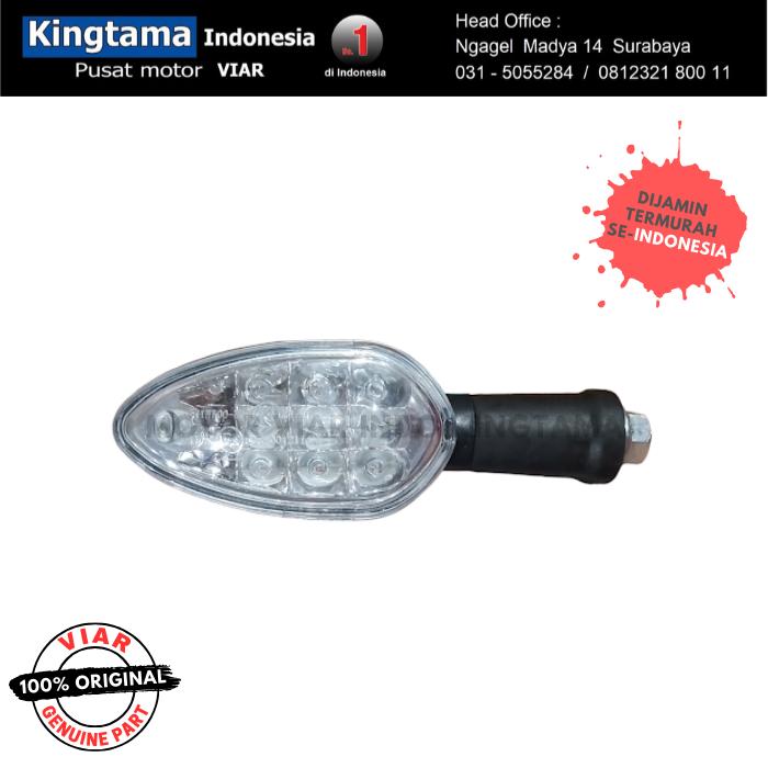 Gambar WINKER ASSY NEW SERIES/LAMPU SEIN LED VIAR KARYA MOTOR RODA TIGA - VERSI 1 (R) dari MOTOR VIAR INDONESIA undefined Tokopedia