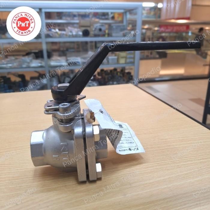 Gambar 1" inch Ball Valve Full Bore Kitz Stainless Steel SS304 10K Drat dari Panca Mitra Teknik undefined Tokopedia