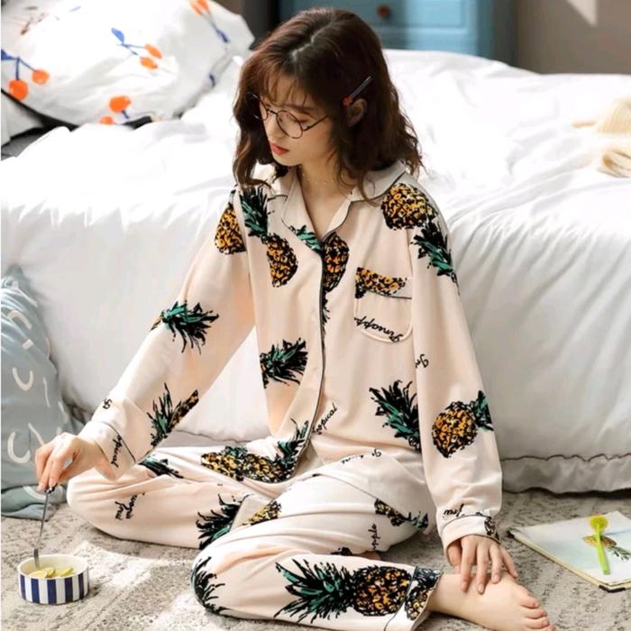 Gambar Set piyama bulu bludru import jo231 - 1 dari Piyama Lucu Nadyta undefined Tokopedia