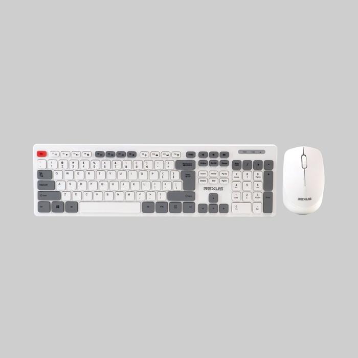 Gambar Rexus KM8 Keyboard Mouse Wireless Combo - Putih dari Trinity Memory undefined Tokopedia