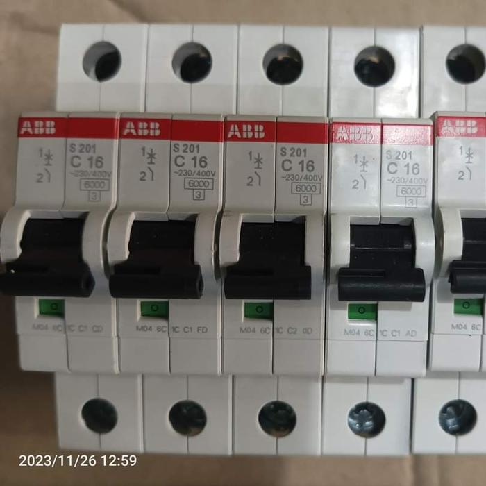 MCB ABB 16A AC 220V 1P 6kA