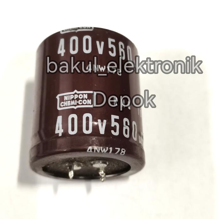 Gambar elco 560uf 400v nippon chemicon  bekas dari e spare part shop undefined Tokopedia