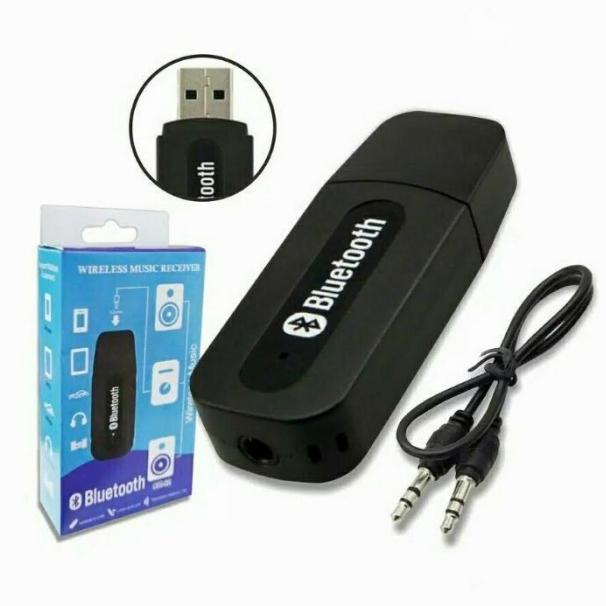 Gambar Audio music car wireless CK-02 USB receiver Bluetooth kabel Jack 3.5mm dari SNR Acc undefined Tokopedia