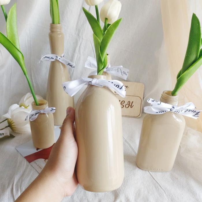 Gambar Vas korean rainbow aesthetic, vas kaca,vas bunga, vas rustic - big mocca dari wnysh undefined Tokopedia