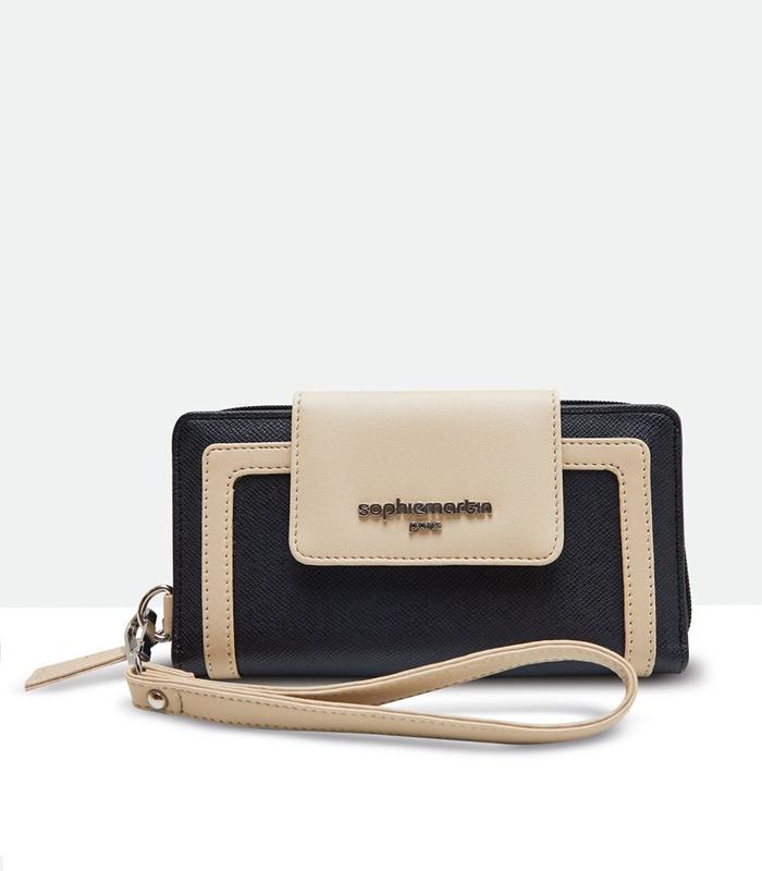 Gambar Dompet Tali Wanita Diantha Sophie Martin Paris Original Long Wallet - Black ebony dari SophieParis_NEW undefined Tokopedia