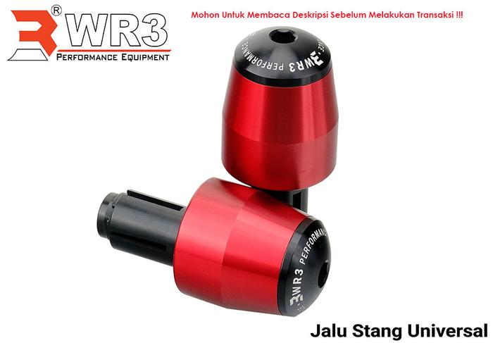Gambar Jalu Stang Bar End WR3 Universal Motorcycle - Hitam dari WR3 undefined 5 Tokopedia