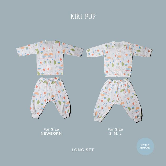Gambar KIKI PUP Long Set (Abstract) - Piyama Bayi/ Baju Bayi/ Baju Anak - Little Human, S (4.5-7.5kg) dari Kikipup undefined Tokopedia
