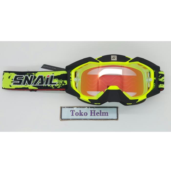 Gambar Kacamata helm Cross/trail GOGGLE SNAIL - black red dari Toko Helm Jakarta undefined 5 Tokopedia