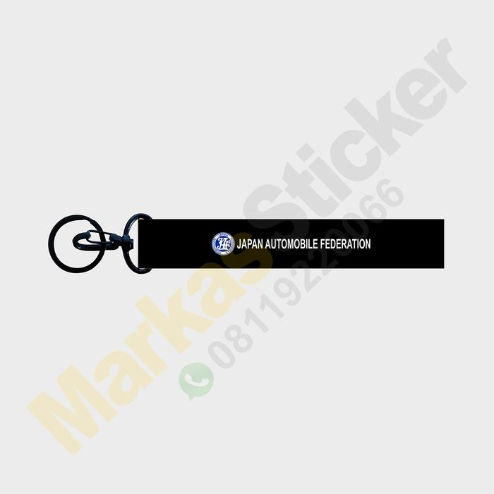 Gambar Keychain JAF Japan Automobile Federation - Black dari Markas Sticker. undefined Tokopedia