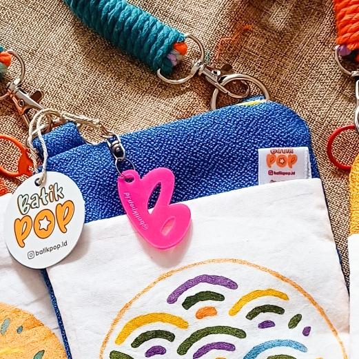 Gambar tas dompet hp selempang Batik Pop - Korean Waves - Biru dari Batik Pop undefined Tokopedia
