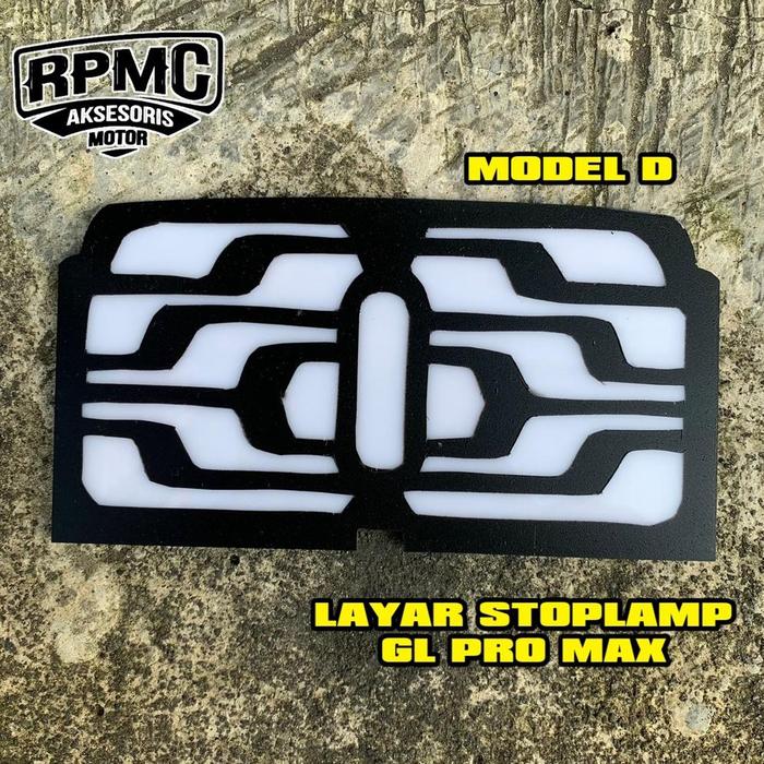 Gambar LAYAR MIKA DALAM STOPLAMP LED GL PRO MAX AKRILIK LAMPU BELAKANG STOP - MODEL D dari Clasikmotor undefined Tokopedia