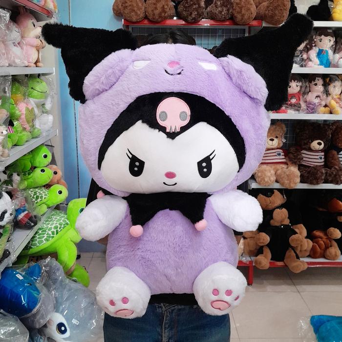 Gambar Boneka Kuromi Besar Jumbo - Ungu Jumbo dari vanessaonlinestore undefined Tokopedia
