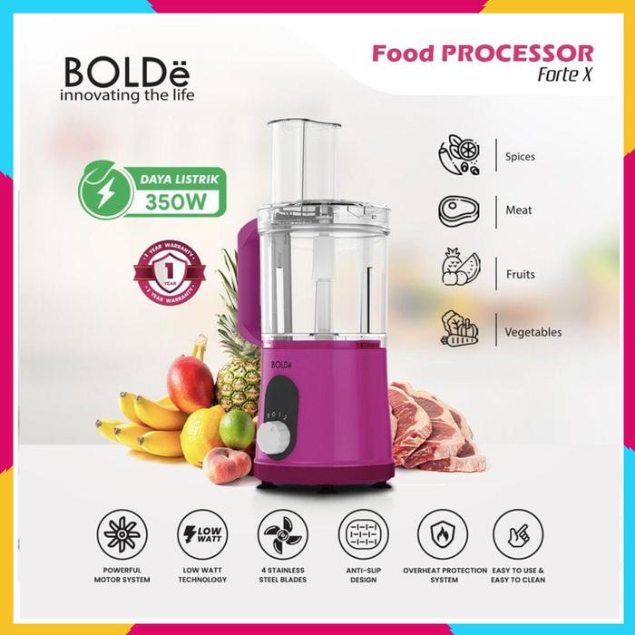 Gambar BOLDE FOOD PROCESSOR FORTE X HIJAU - Magenta dari Home Electro undefined 3 Tokopedia