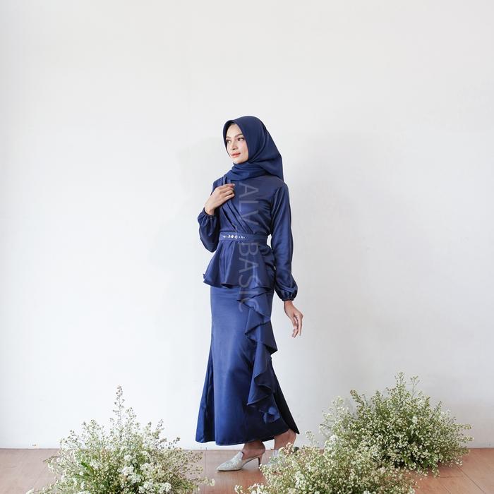 Gambar Gardenia Dress by alv_basic - navy, XXL dari Alv Basic undefined Tokopedia