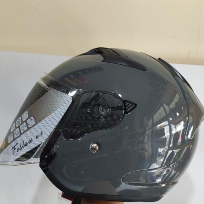 Gambar Terbaru !!! Zeus Zs627 Solid Grey | Helm Half Face | Single Visor | dari zonabelanja123 undefined Tokopedia