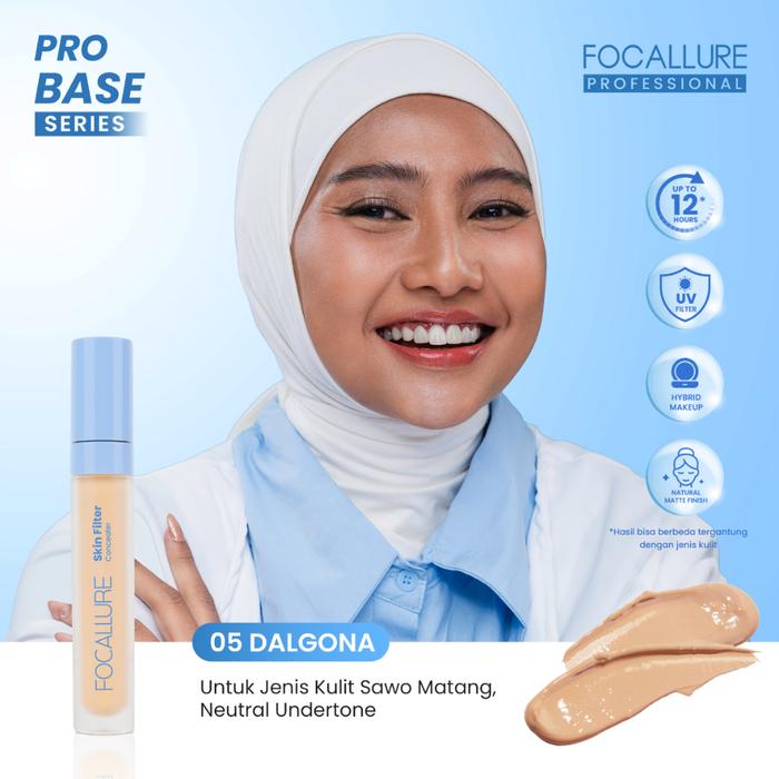 Gambar FOCALLURE Probase Skin Filter Concealer Natural Matte Seamless Finish - 05 dari FOCALLURE STORE_NEW undefined Tokopedia