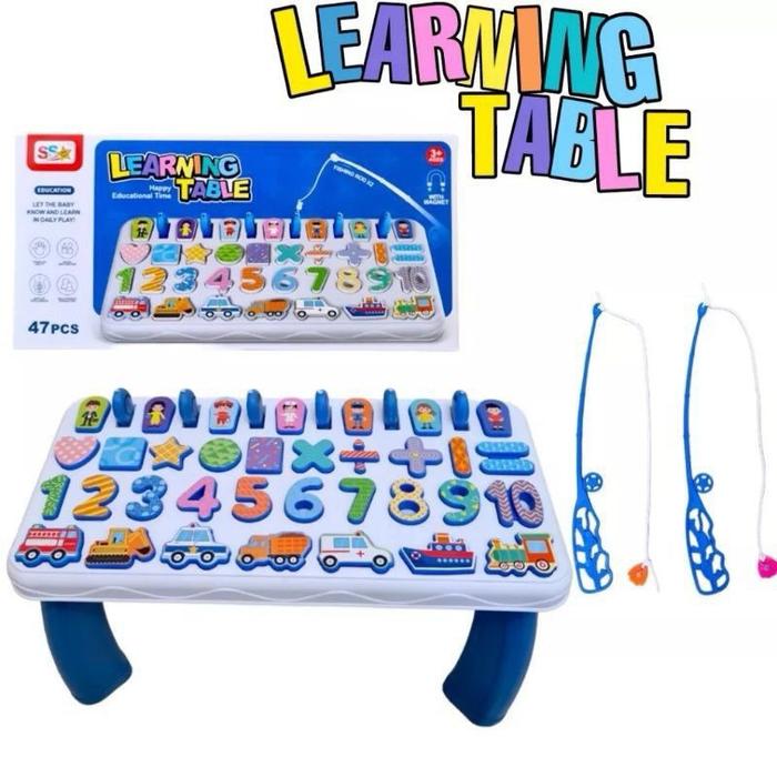 Gambar Mainan Edukasi Anak Meja Belajar Menghitung - Mainan Anak Meja Puzzle - TANPA BUBBLE dari Smile Toys_NEW undefined Tokopedia