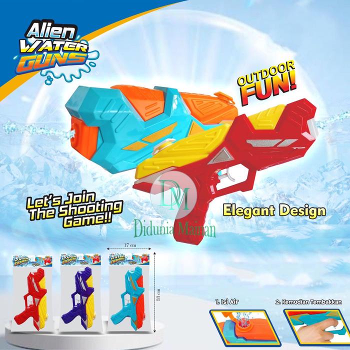Gambar DM water gun predator mainan olahraga anak tembakan pistol air - ALIEN dari Didunia Mainan undefined 5 Tokopedia