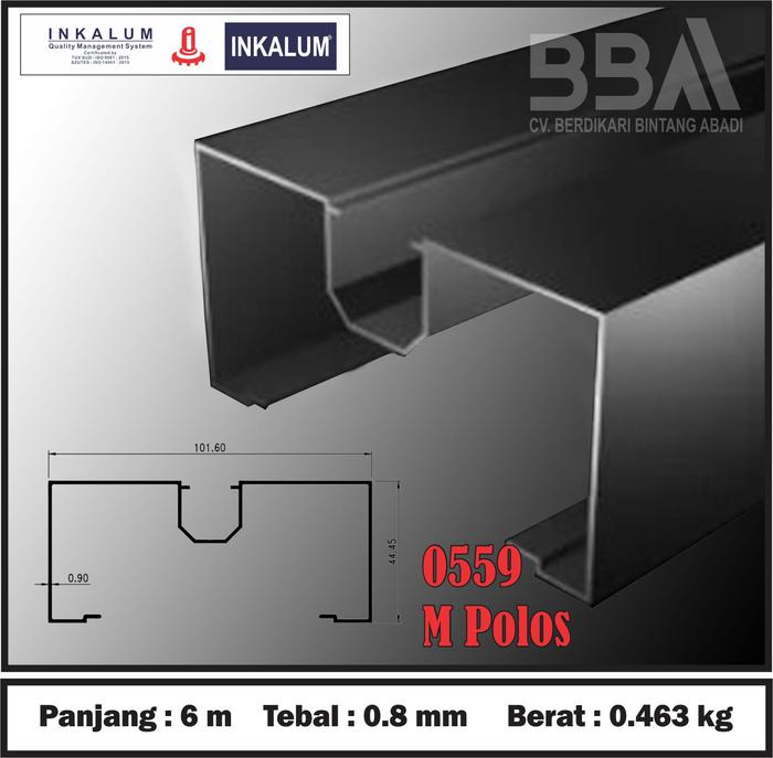 Gambar Kusen 4Inch Aluminium "Inkalum" Warna Coklat Anodize (BROWN) - OPEN BACK SKRUP dari Berdikari Bintang Abadi undefined 3 Tokopedia