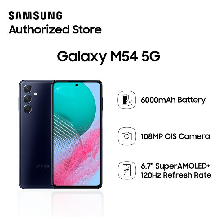 Gambar Samsung Galaxy M54 5G 8/256GB - Dark Blue dari Rejodadi - Samsung Authorized undefined Tokopedia
