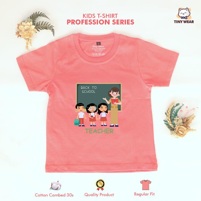 Gambar Baju Kaos Balita Anak 1-7 tahun Warna Salem 100% Katun 30s Sablon Guru - Salem, 2 dari Tiny Wear Shop_NEW undefined Tokopedia
