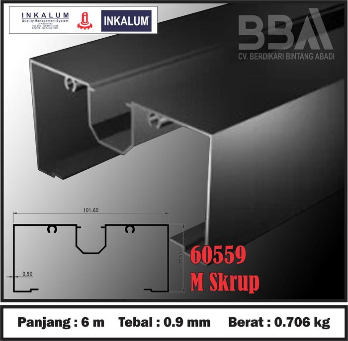 Gambar Kusen 4Inch Aluminium "Inkalum" Warna Coklat Anodize (BROWN) - OPEN BACK SKRUP dari Berdikari Bintang Abadi undefined 2 Tokopedia