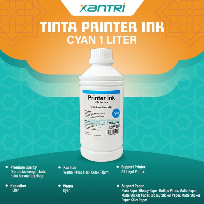 Gambar Tinta Universal BR 1 Liter Printer DCP-T220 DCP-T420W DCP-T520W - Biru dari Xantri.id undefined Tokopedia