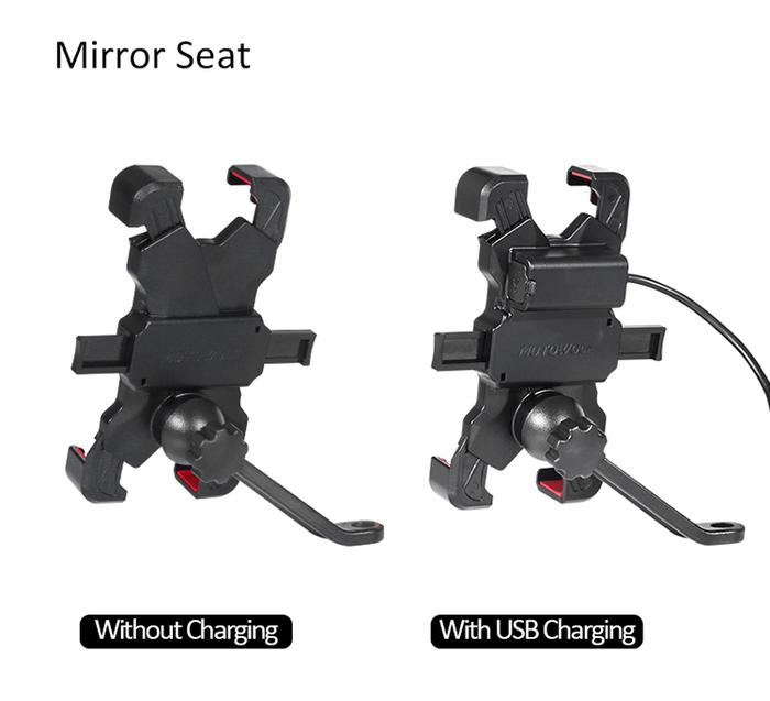 Gambar Motowolf MDL 2819 Mobile Phone Holder Dudukan HP Handle Bar Spion - Mirror / Spion, Tanpa Charger dari Sanctus Trading JKT undefined Tokopedia