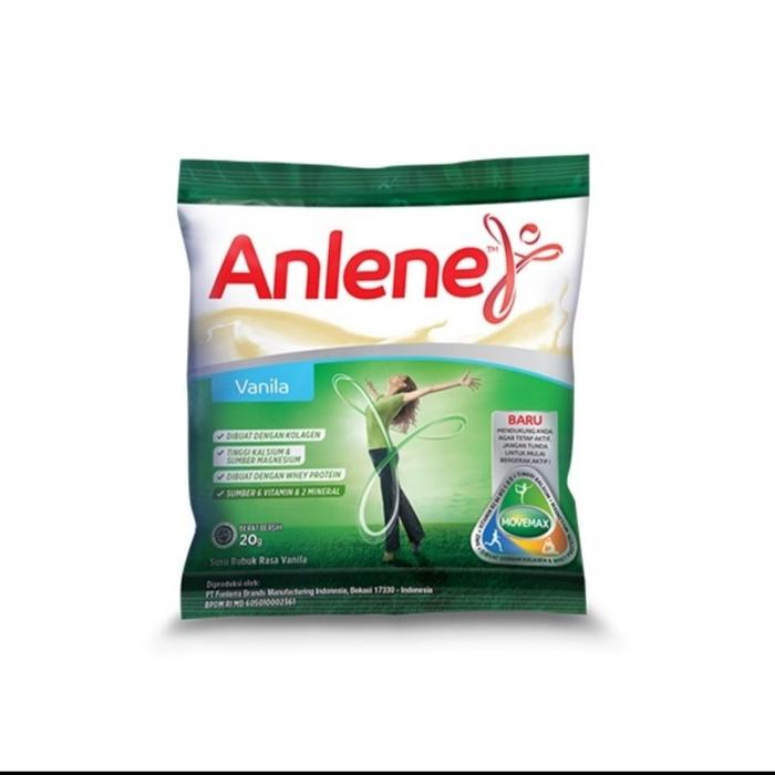 Gambar Susu Anlene Sachet Rasa Vanila Dan Coklat Harga 1 Renceng isi 10 pcs - 10 PCS Vanila dari Toko Baskara Herbal undefined Tokopedia