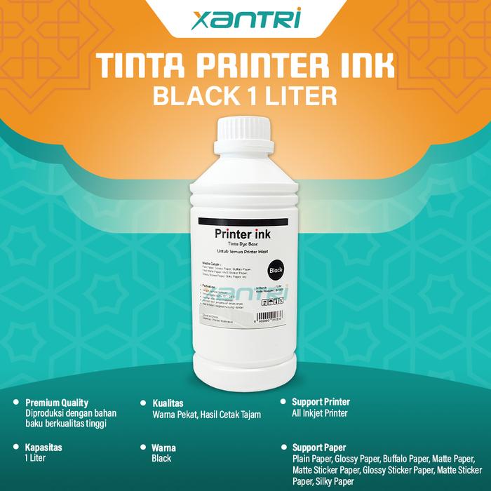 Gambar Tinta Universal BR 1 Liter Printer DCP-T220 DCP-T420W DCP-T520W - Hitam dari Xantri.id undefined Tokopedia